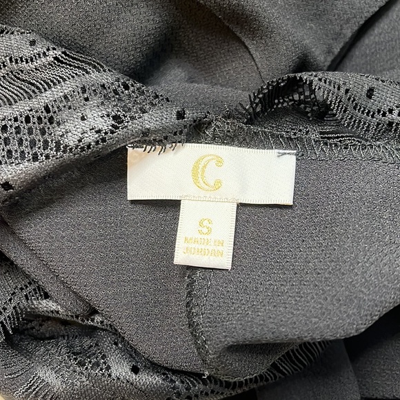 Charming Charlie black size small blouse with lace detail - Picture 7 of 7